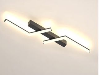 Candeeiro LED Minimalista Preto e Branco