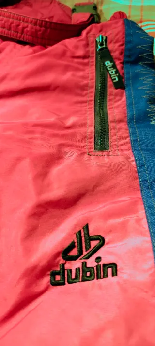 Pantaloni sci Dubin rossi e blu