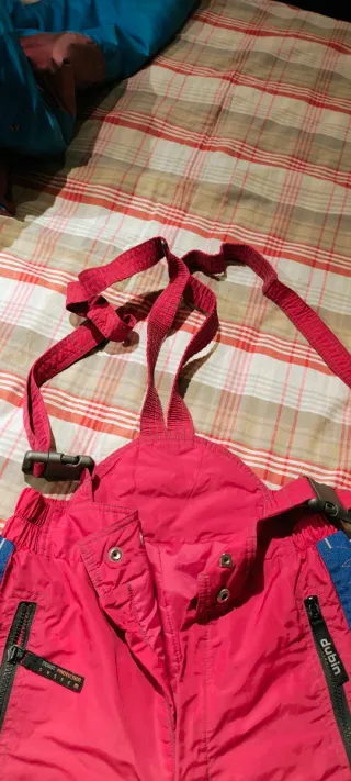 Pantaloni sci Dubin rossi e blu