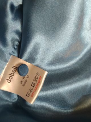 Chaleco vestir azul con corbata celeste talla 58