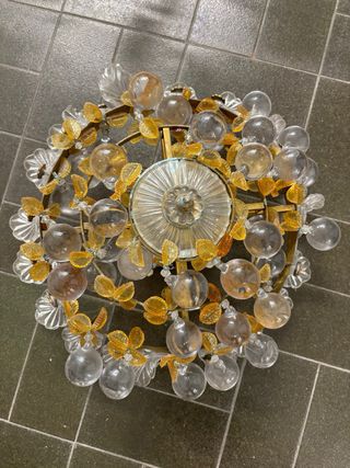 Lámpara Techo Vintage Cristal