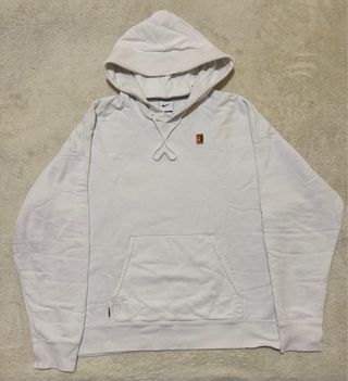 Felpa Nike Court Heritage Tennis Bianca