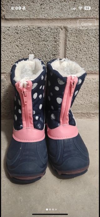 Botas de nieve niña talla 28