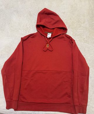 Felpa Nike Court Heritage Tennis Rossa