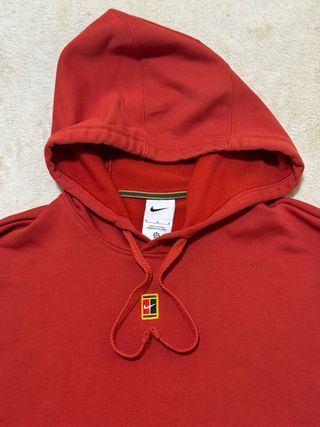 Felpa Nike Court Heritage Tennis Rossa