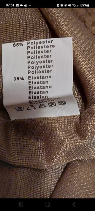 Gonna in pizzo beige/marrone