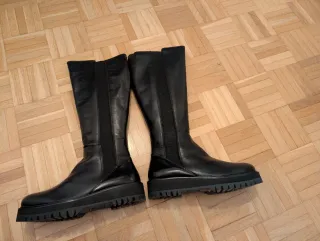 Botas altas negras mujer sin usar