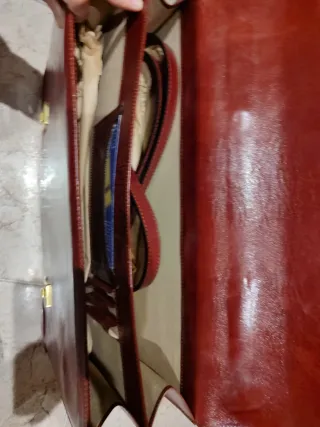 Maletín portafolios de piel marrón