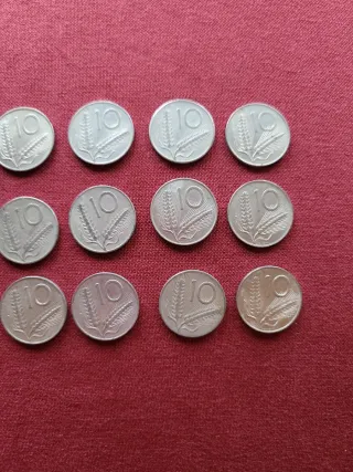 Lotto 16 monete 10 Lire 1956-1982