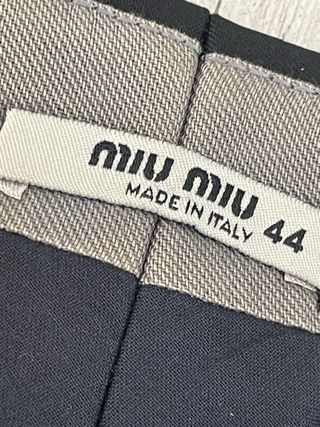 Pantaloni eleganti Miu Miu neri