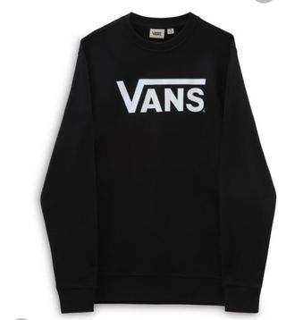 Sudadera Vans sin capucha Talla M Negra