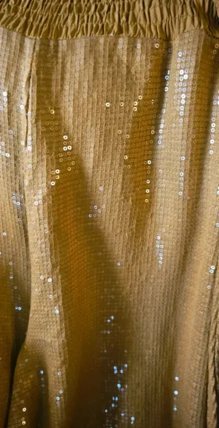 Pantalón palazzo midi fluído