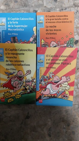 Lote 4 Libros Capitán Calzoncillos