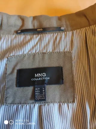 Chaqueta Mango Verde Oliva Talla L