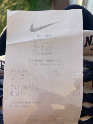 Nike Dunk Low Blu/Bianco Tg 43