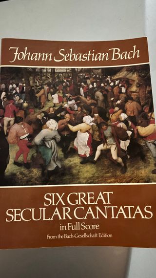Partitura Johann Sebastian Bach Cantatas