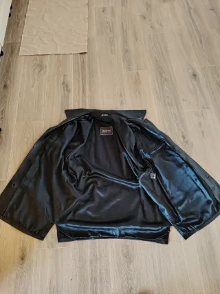 Giacca Pelle Bassetti Vintage Nera