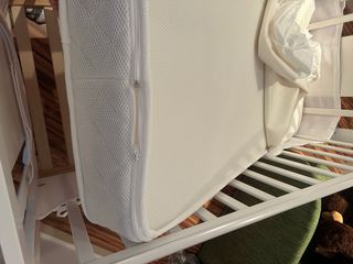 Cuna bebé blanca perfecta,colchón mas complementos