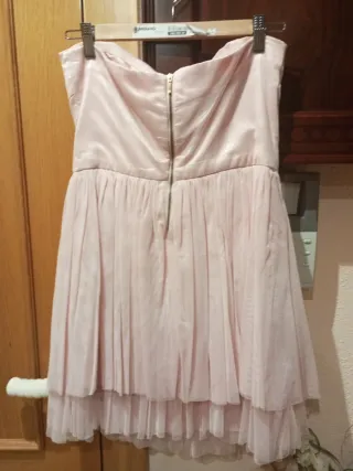 Vestido rosa tul ocasión especial