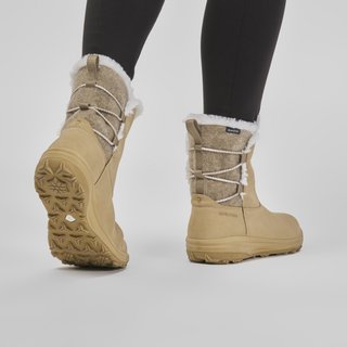 Botas de nieve y apreski impermeables de piel Mujer Quechua