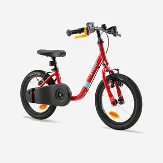 Bicicleta Niños 14" 3-5 Años 2 en 1 Discover 500 Rojo
