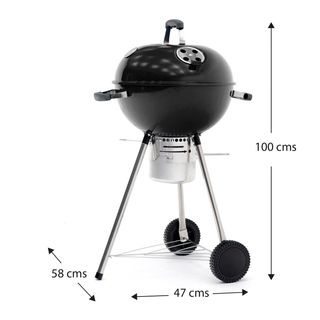 Barbecue a carbone portatile con ruote KEKAI Yellowstone 58x47x100 cm