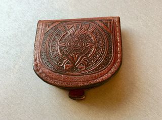 Cartera de piel grabada Mexico