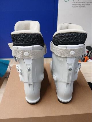 Botas esquí Mujer flex 80, PST 500 blanco