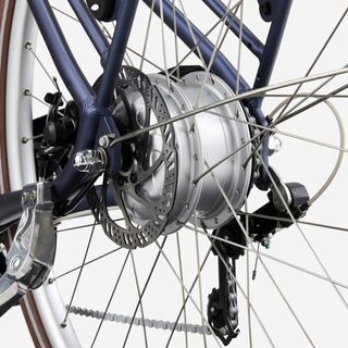 Bicicleta Ciclismo Urbano Elops 900 E Azul Oscuro Eléctrica