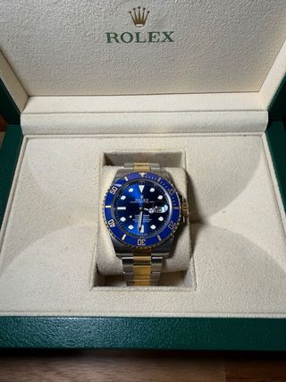 Rolex Submariner Date Azul Oro y Acero