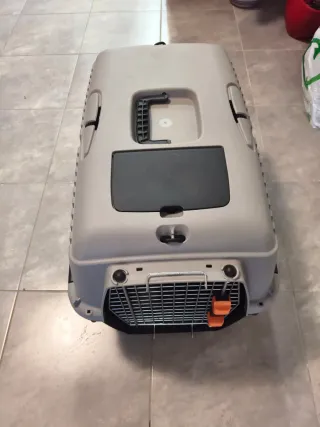 Transportín para mascotas gris