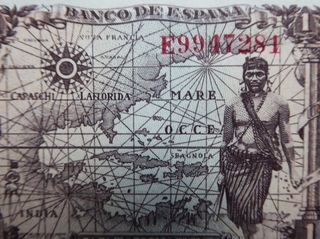 Billete 1 PTA España 15 Junio 1945 UNC