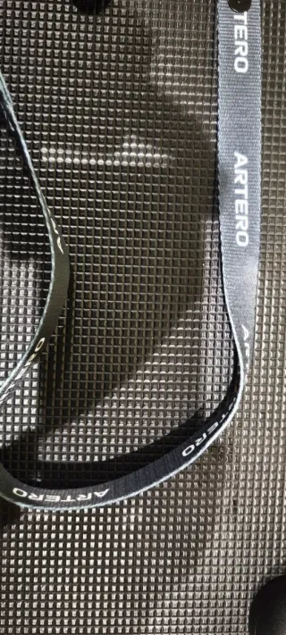 Correa Artero Negra y Gris