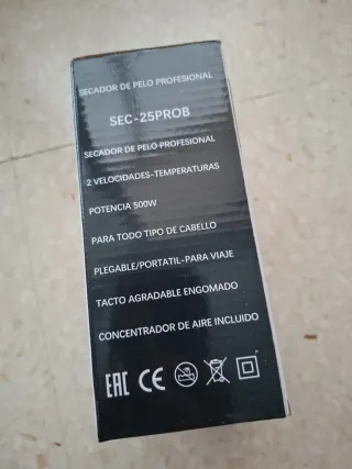 Secador de pelo EURO LIFE plegable