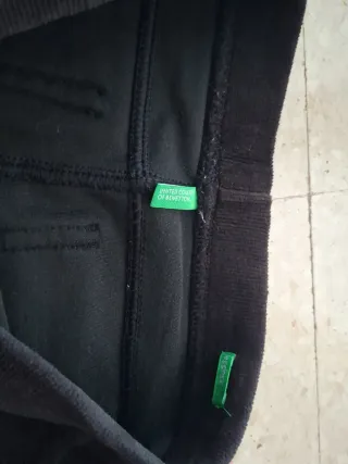 Pantalón pana Benetton negro
