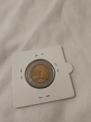 Moneta bimetallica con effigie