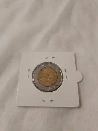 Moneta bimetallica con effigie