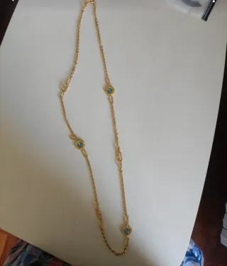 Collana lunga dorata