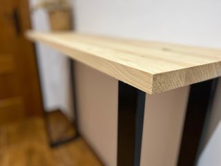 Consola recibidor de madera y metal