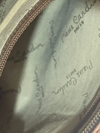 Bolso bandolera Pierre Cardin azul y marrón