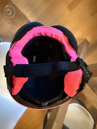 Casco Decathlon NUEVO Pink Glitter Talla 48-52