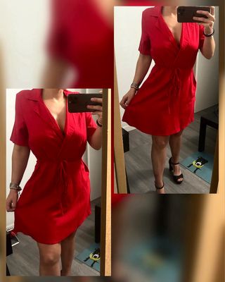Vestido rojo básico.