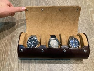 Relojero Estuche para 3 Reloj