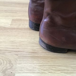 Botines piel marrón vintage cremallera talla 42