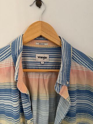 Camisa Wrangler Talla L Rayas Verano