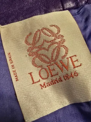 Falda Loewe Morada y Roja