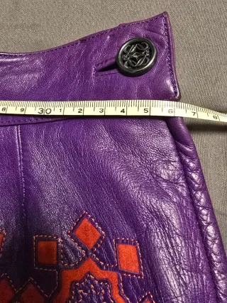 Falda Loewe Morada y Roja