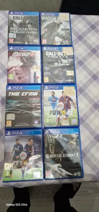 Giochi PS4: MotoGP 15, FIFA 15, FIFA 16, Mortal Ko
