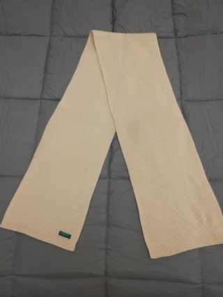 Bufanda lana United Colors of Benetton blanca