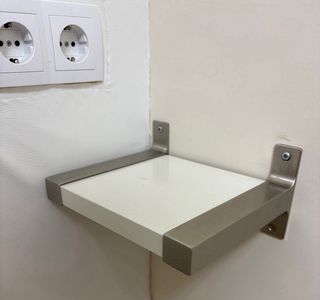 2 Baldas acero y blancas